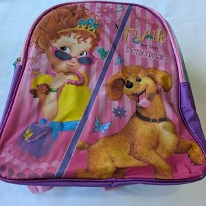 Disney Junior Fancy Nancy  Pink and Purple Kids Backpack Like New